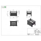 Ecosy+ Bioethanol Fire Basket / Bio Fireplace 